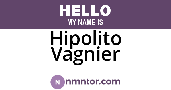 Hipolito Vagnier