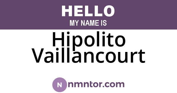 Hipolito Vaillancourt