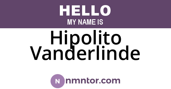 Hipolito Vanderlinde
