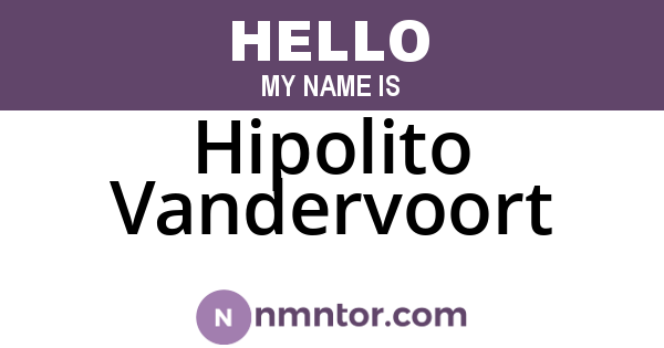 Hipolito Vandervoort