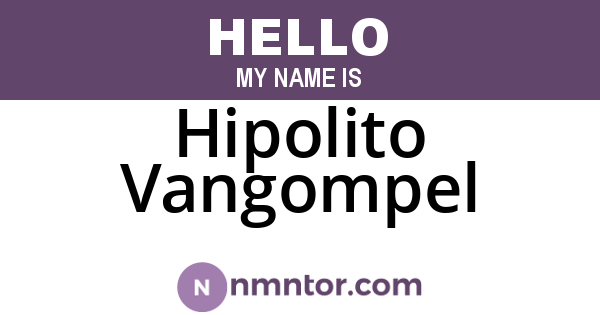 Hipolito Vangompel