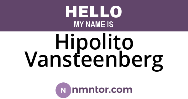 Hipolito Vansteenberg