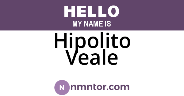 Hipolito Veale
