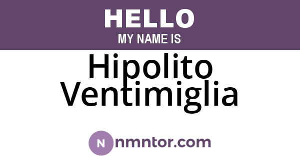 Hipolito Ventimiglia