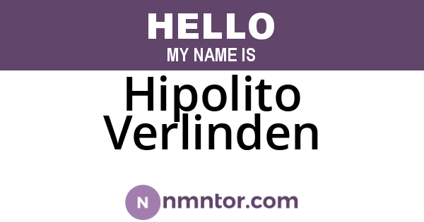Hipolito Verlinden