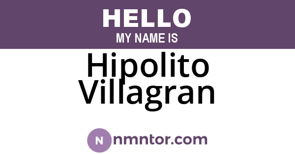 Hipolito Villagran