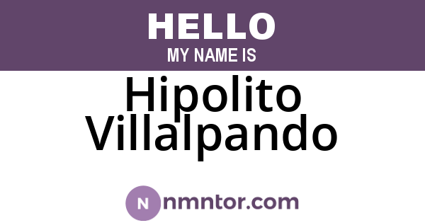 Hipolito Villalpando