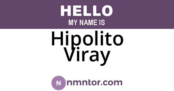 Hipolito Viray