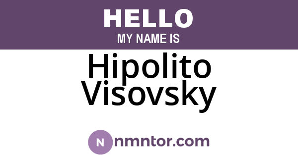 Hipolito Visovsky