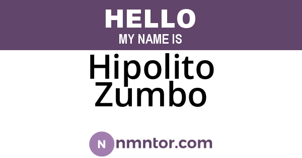 Hipolito Zumbo