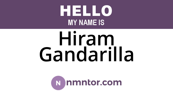 Hiram Gandarilla
