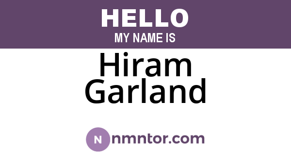 Hiram Garland