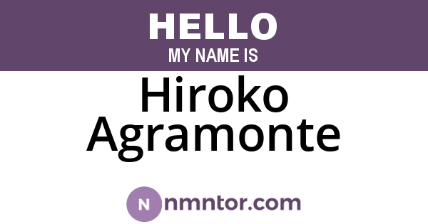 Hiroko Agramonte