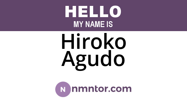 Hiroko Agudo