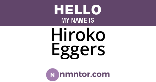 Hiroko Eggers