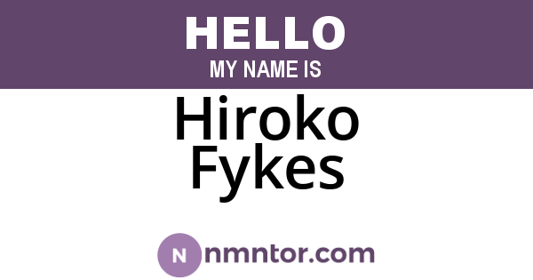 Hiroko Fykes