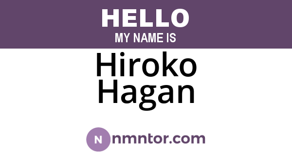 Hiroko Hagan