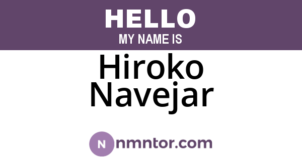 Hiroko Navejar