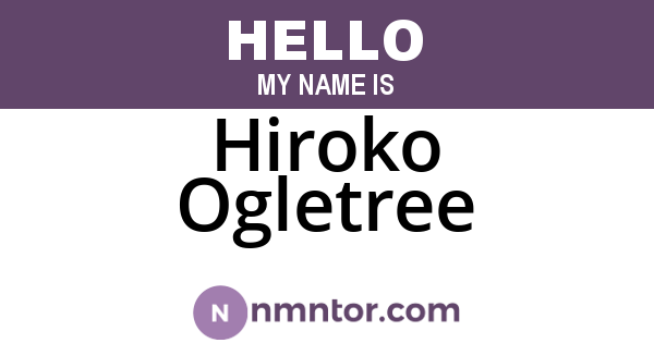 Hiroko Ogletree