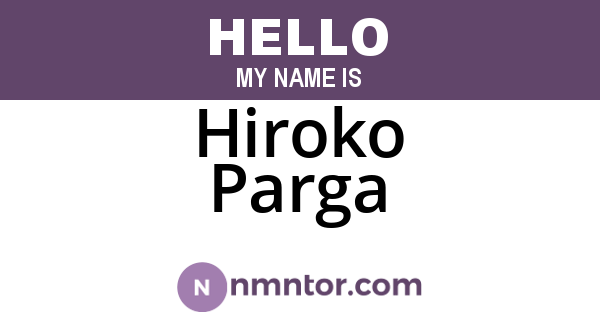 Hiroko Parga