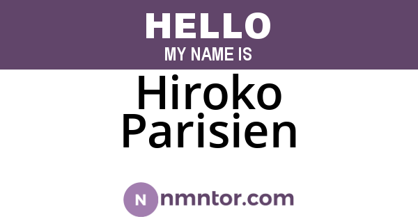 Hiroko Parisien