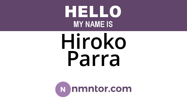 Hiroko Parra