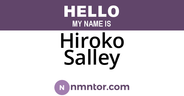 Hiroko Salley