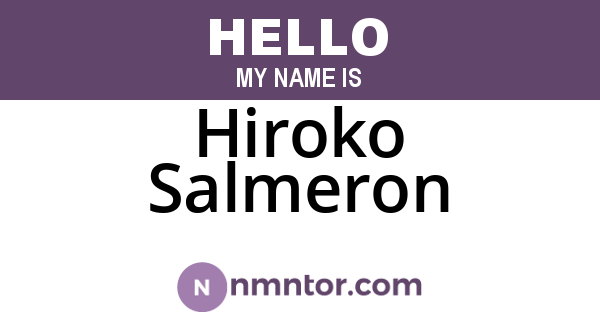 Hiroko Salmeron