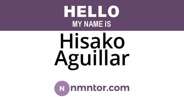 Hisako Aguillar