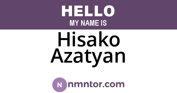 Hisako Azatyan