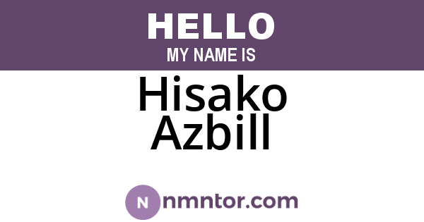 Hisako Azbill