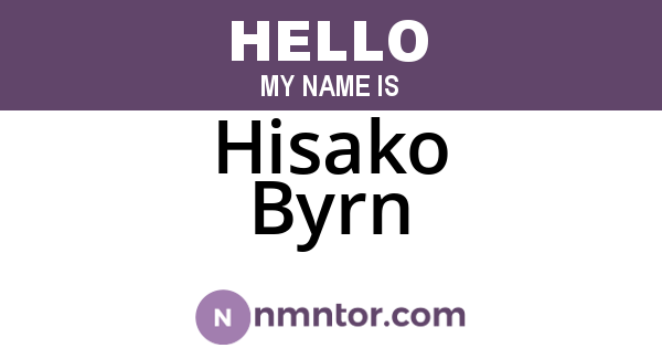 Hisako Byrn