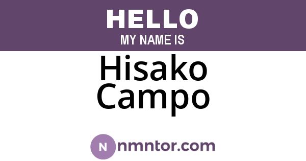 Hisako Campo