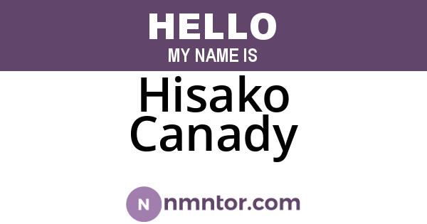 Hisako Canady