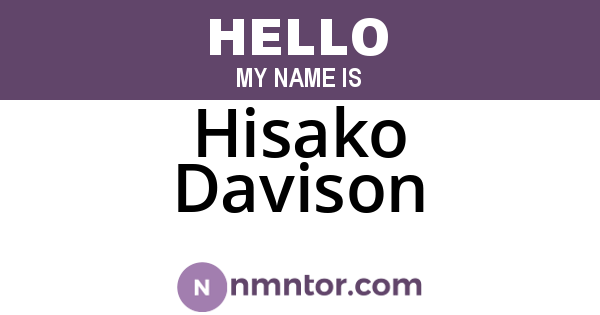 Hisako Davison