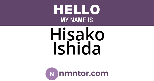 Hisako Ishida