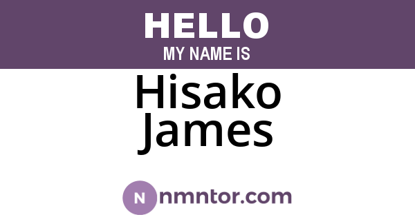 Hisako James