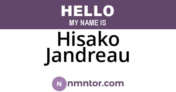 Hisako Jandreau