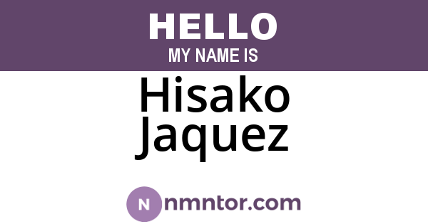 Hisako Jaquez