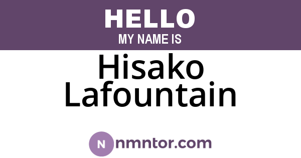 Hisako Lafountain
