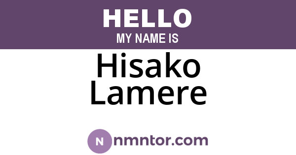 Hisako Lamere