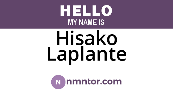 Hisako Laplante