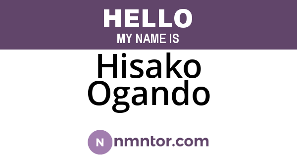Hisako Ogando