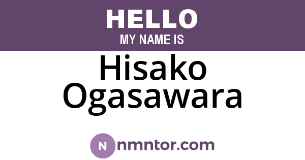 Hisako Ogasawara