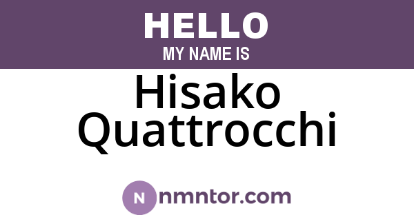 Hisako Quattrocchi