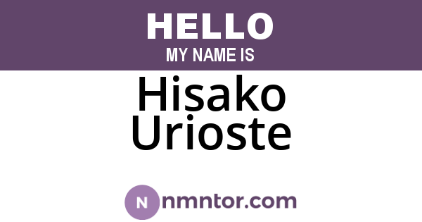 Hisako Urioste