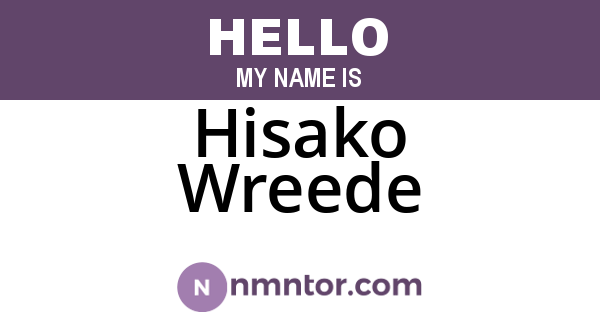 Hisako Wreede