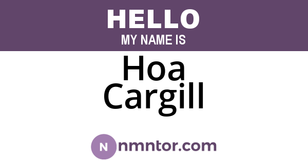 Hoa Cargill