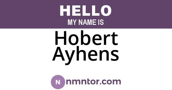 Hobert Ayhens