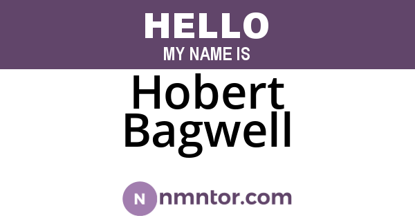 Hobert Bagwell